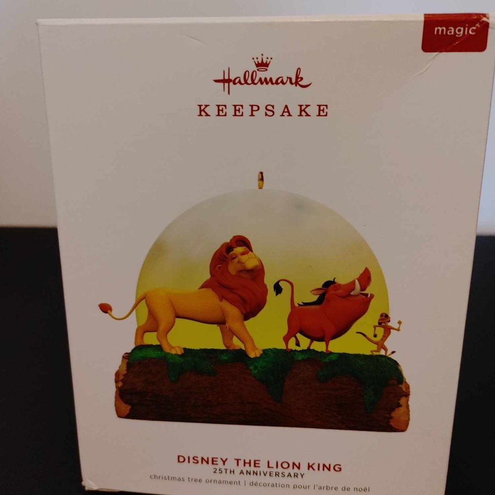The Lion King 25th Anniversary Hallmark Keepsake Ornament -NIB